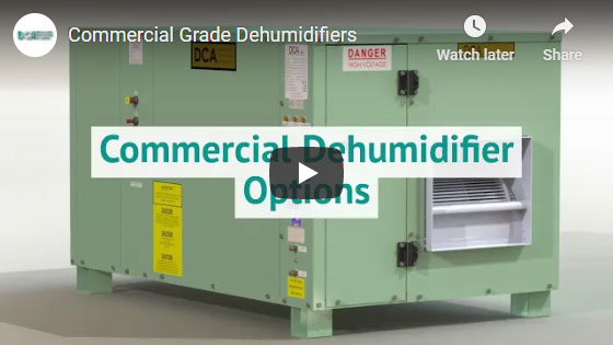 Commercial grade dehumidifiers